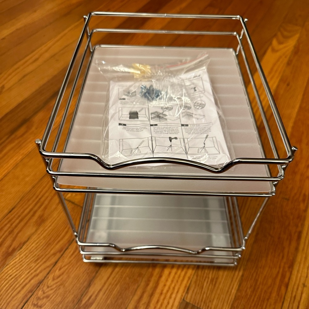 NEW Pull Out Cabinet Organizer for Spices, Cans 8x10x9”